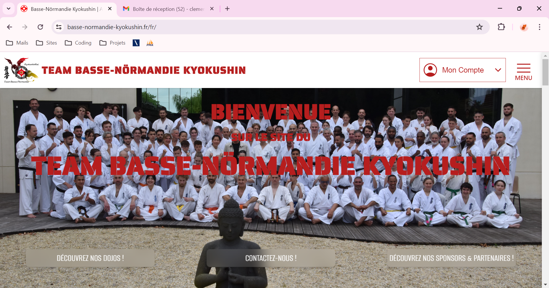 Page d'accueil du site Basse-Nörmandie Kyokushin