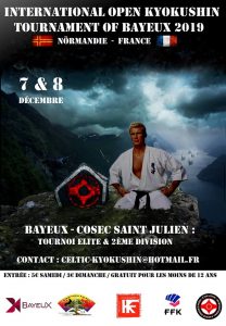 Read more about the article Open de Bayeux Kyokushin 7 & 8 Décembre 2019